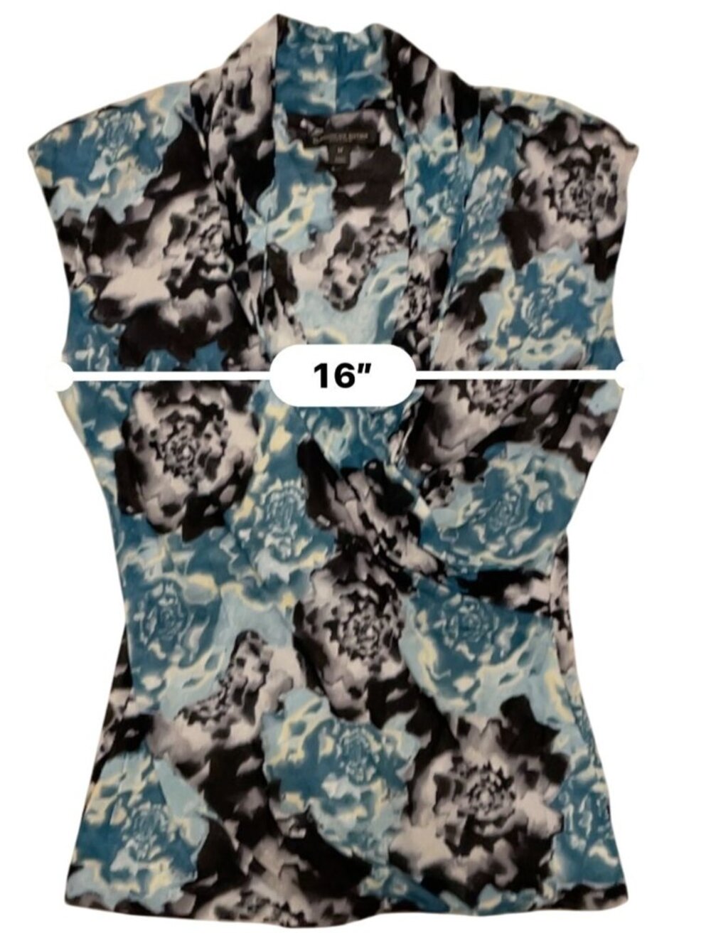 Classiques Entier Atelier Silk‑Blend Sleeveless Top – Watercolor Floral, Size M - Picture 8 of 10